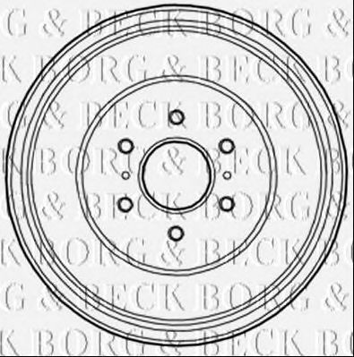 BORG & BECK bbr7221 -  Тормозной барабан